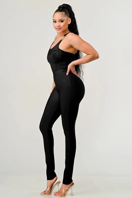 Midnight Divva Bandage Jumpsuit