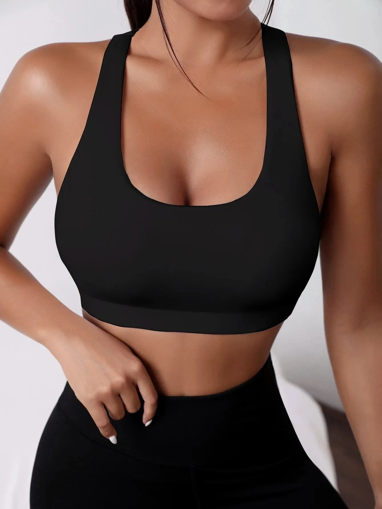 Nataly Crisscross Cut Sports Bra