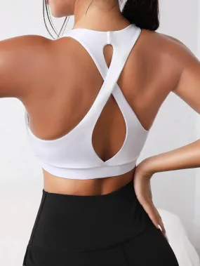 Nataly Crisscross Cut Sports Bra