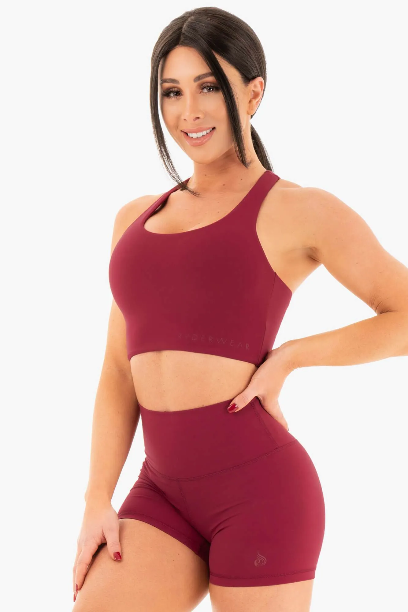 NKD Sports Bra - Berry Red