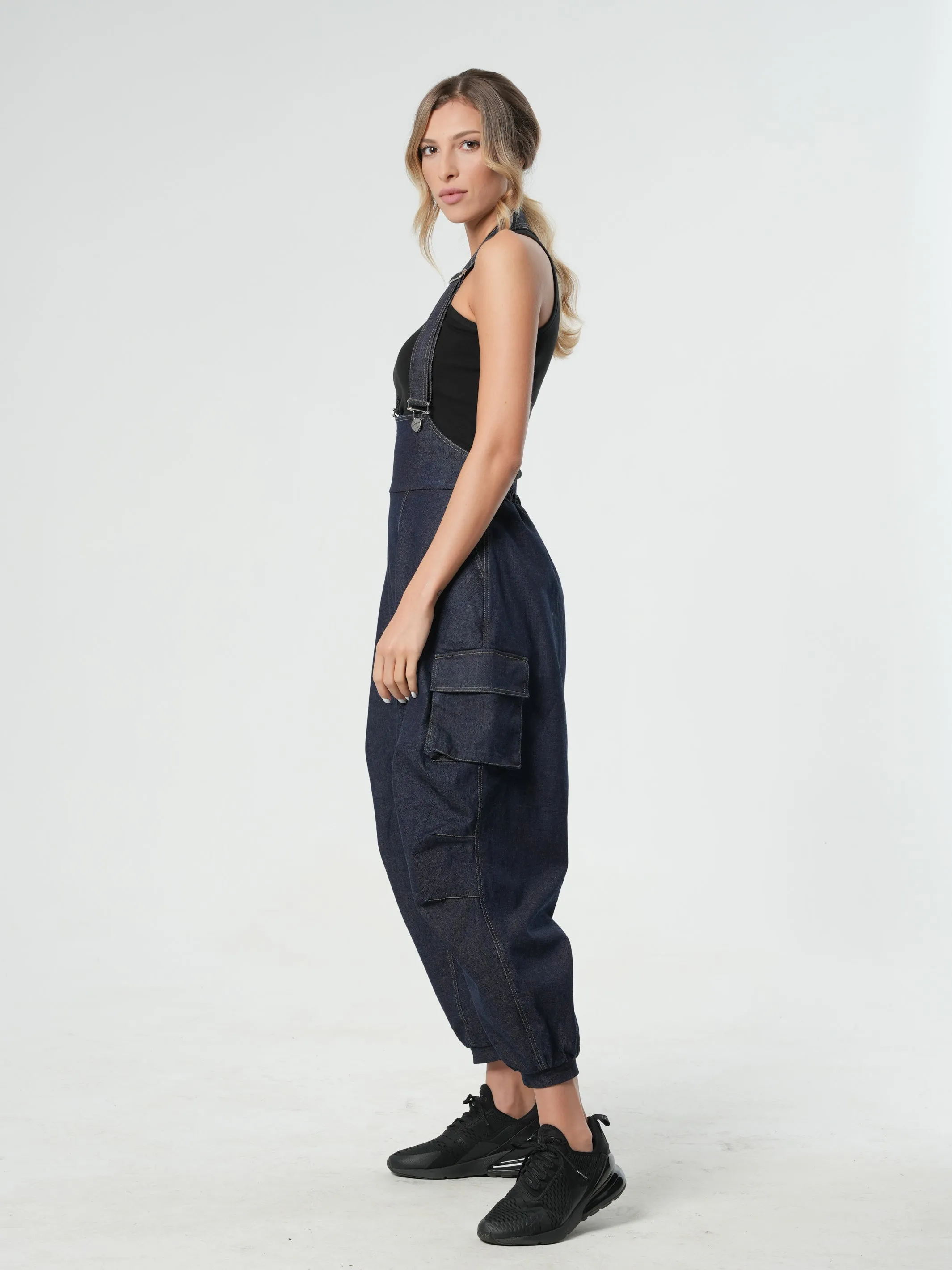 Oversized Denim Jumpsuit