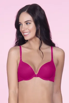 Perfect Lift  Padded Wired Seamless Bra - Cerise