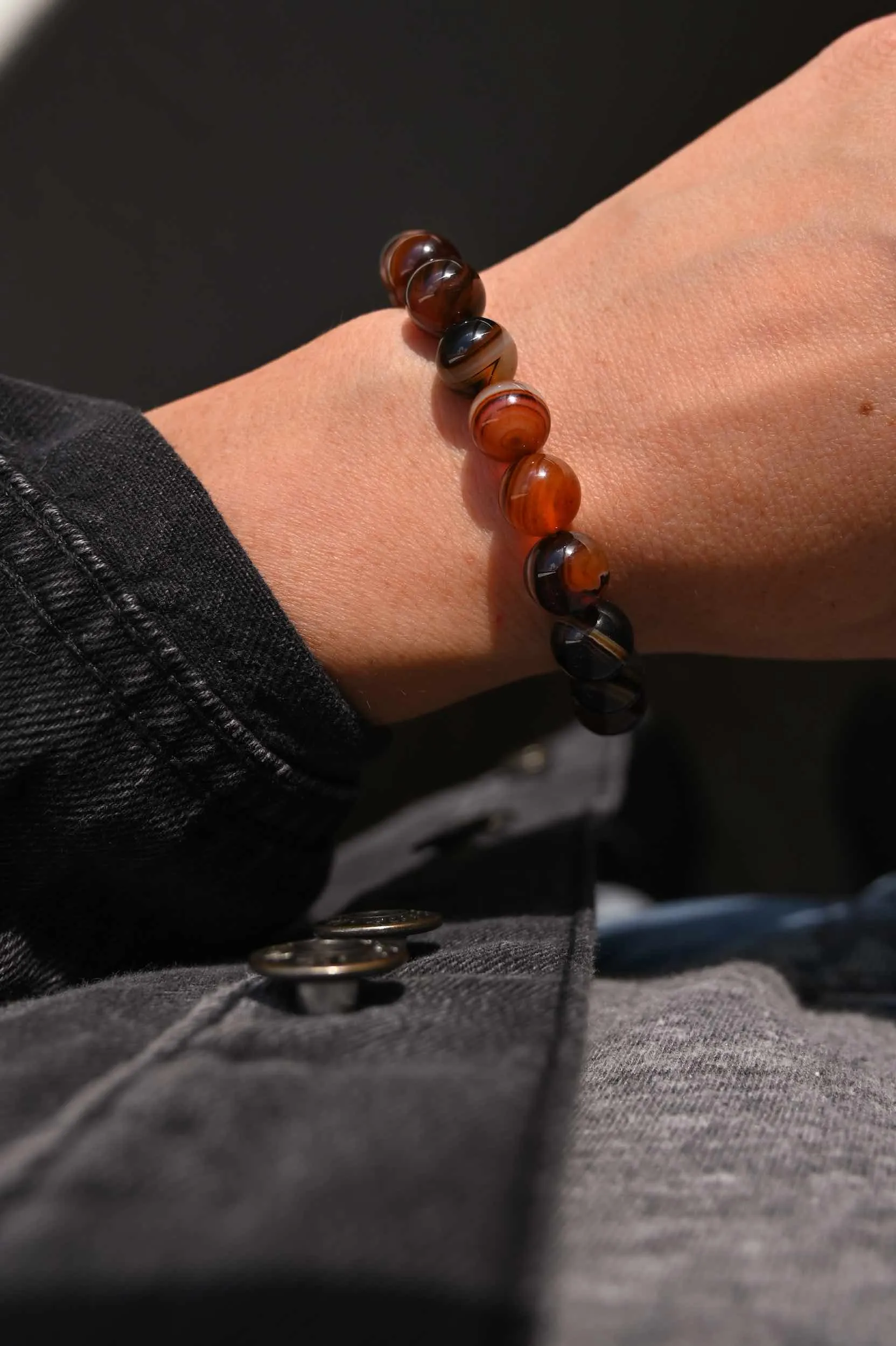 Perspective Is Everything Brown Agate Bracelet