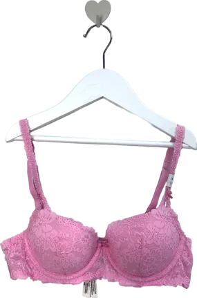 Pink by Victorias Secret Pink Balcony Lace Bra UK 32A