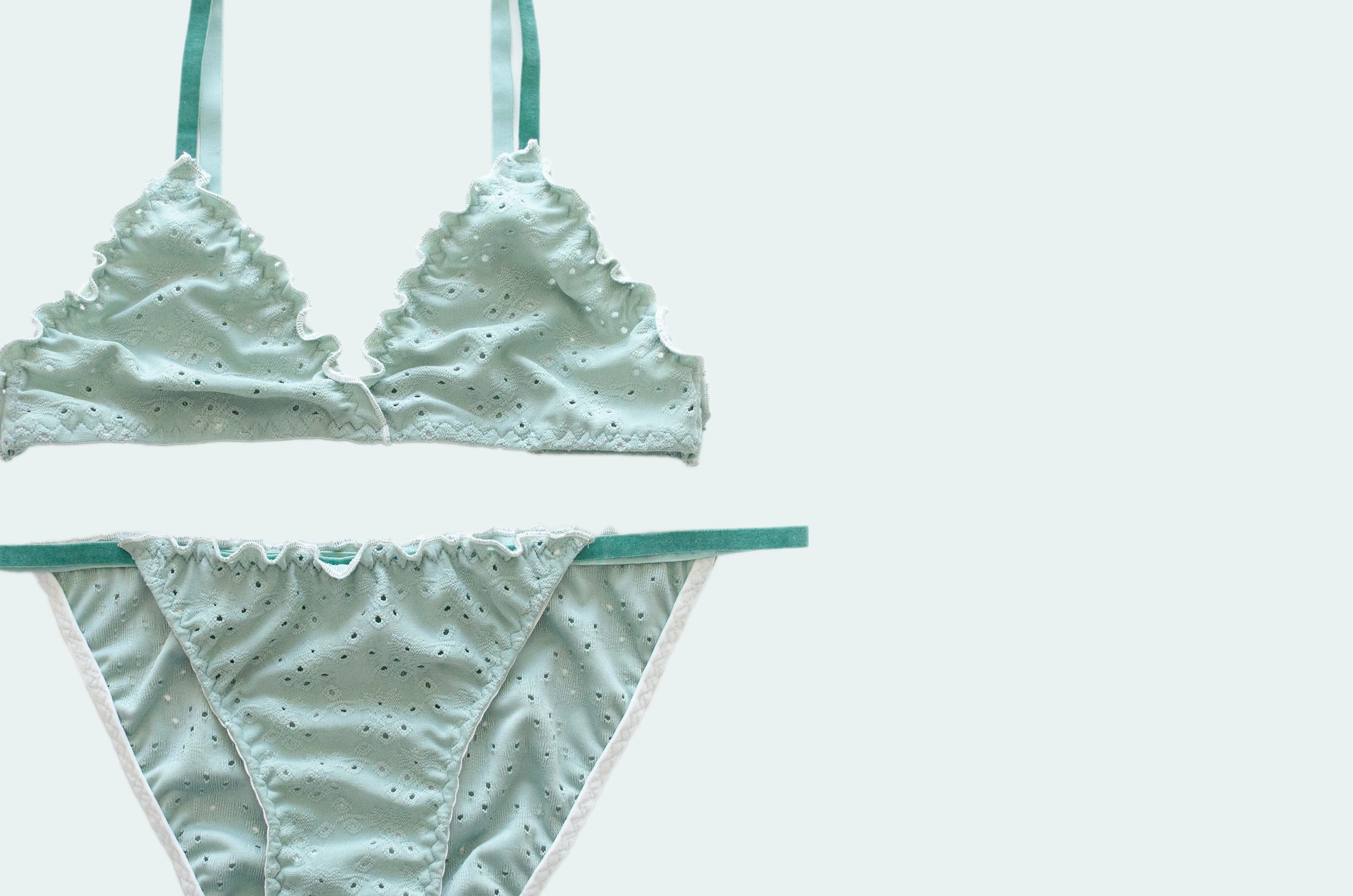 Pistachio Jersey Bra