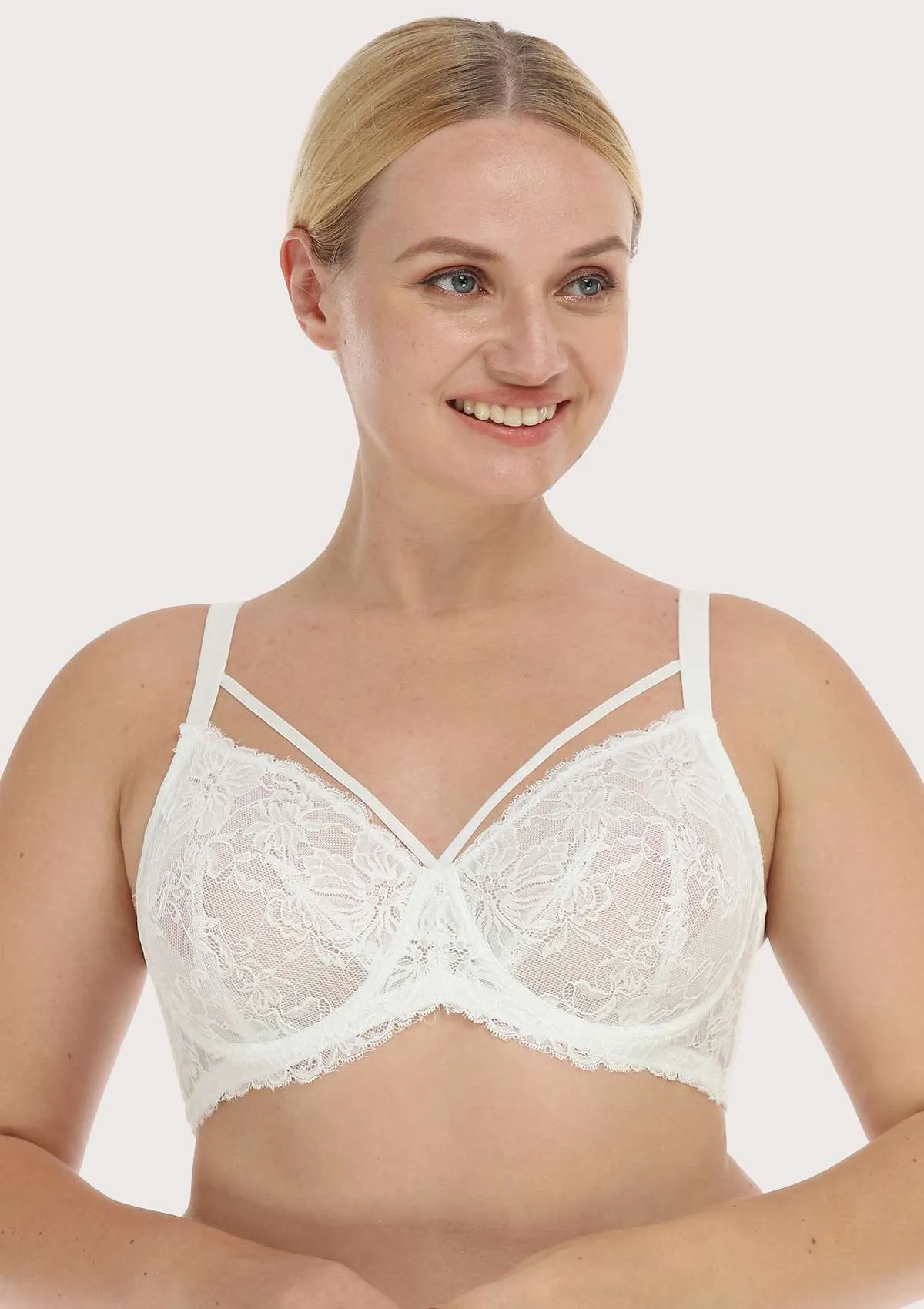 Pretty In Petals Strappy Lace Unlined Bra