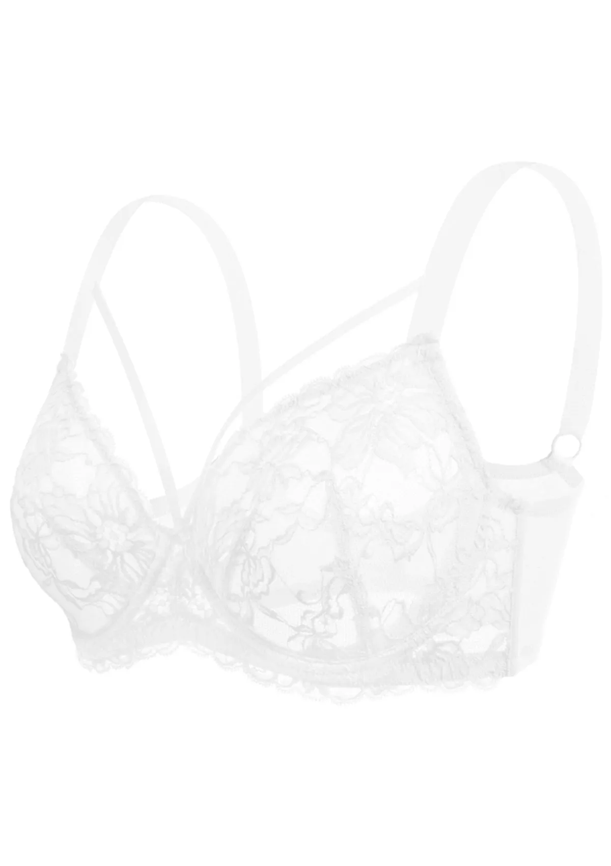 Pretty In Petals Strappy Lace Unlined Bra