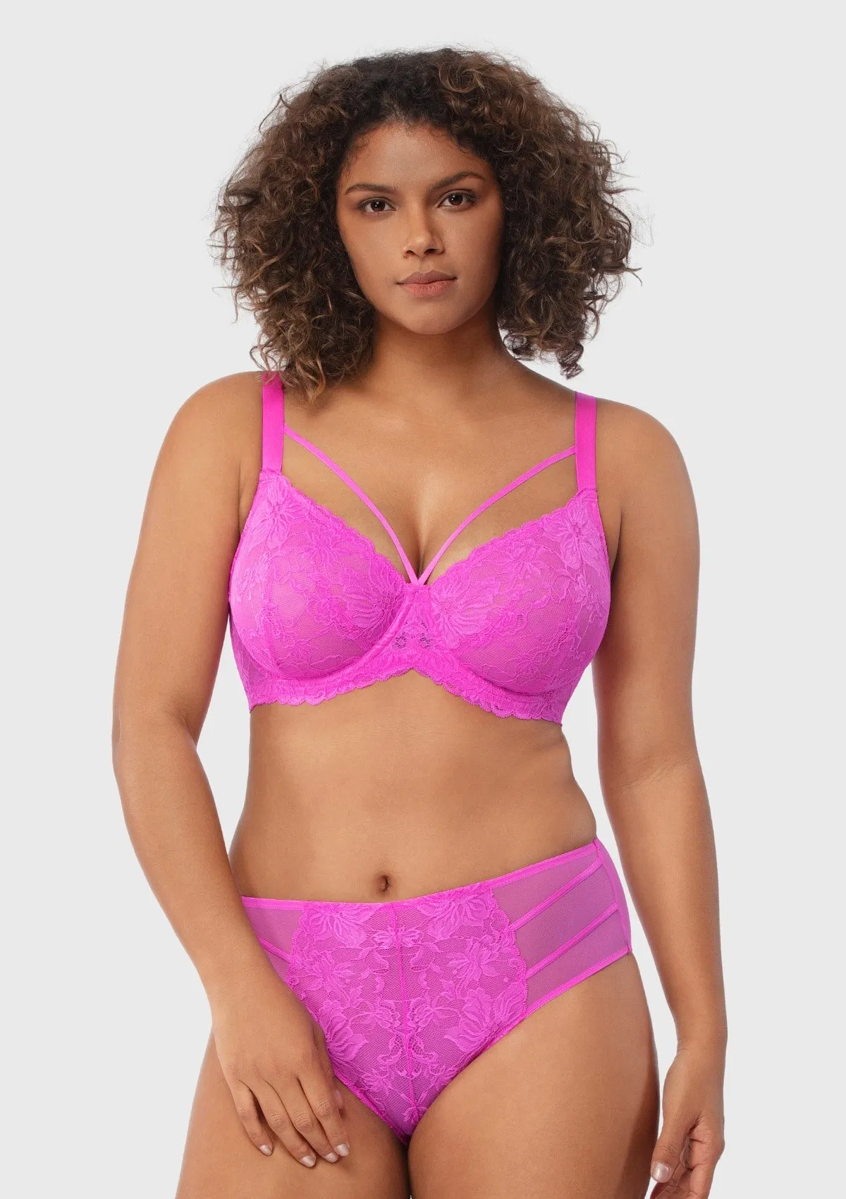 Pretty In Petals Unlined Strappy Underwire Lace Bra