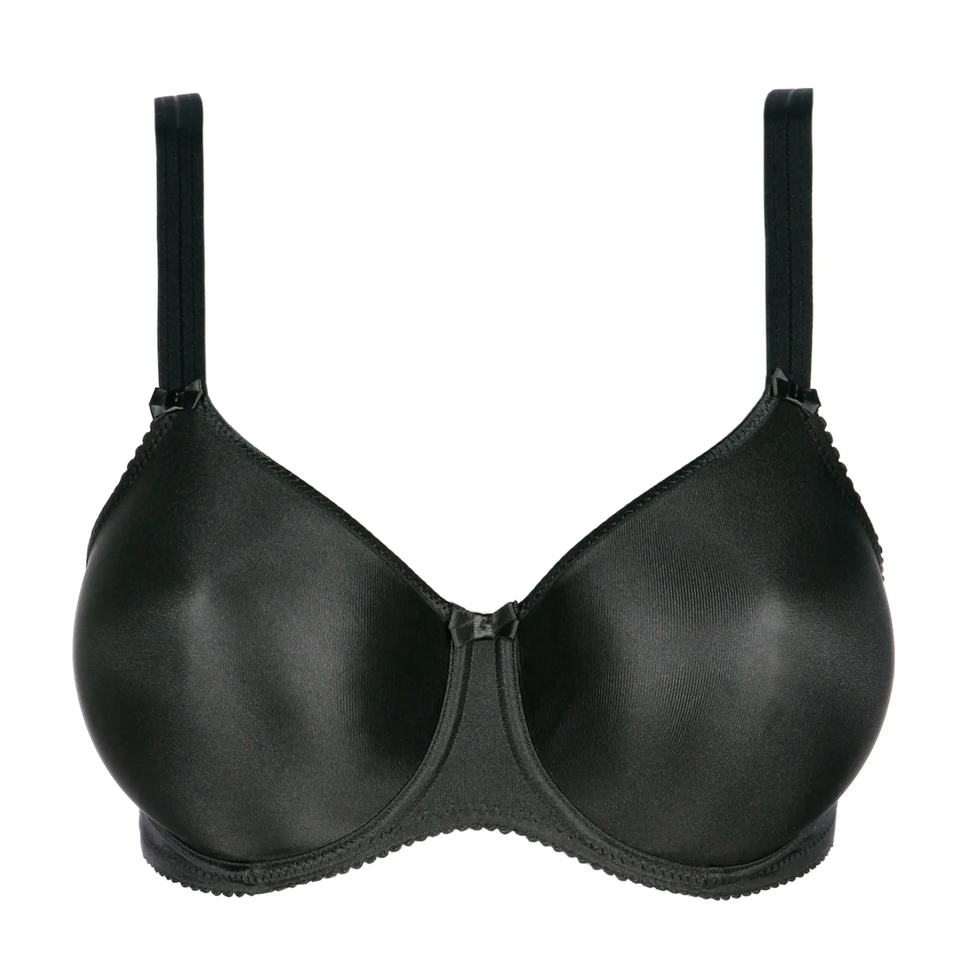 Prima Donna Seamless Non Padded Bra-Satin-Black , Nude