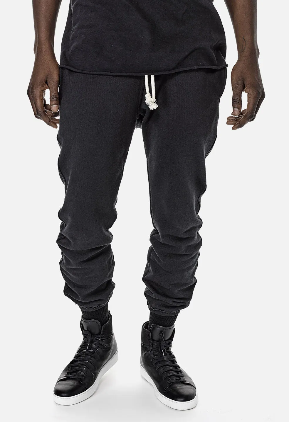 Raw Edge Sweatpants / Slate