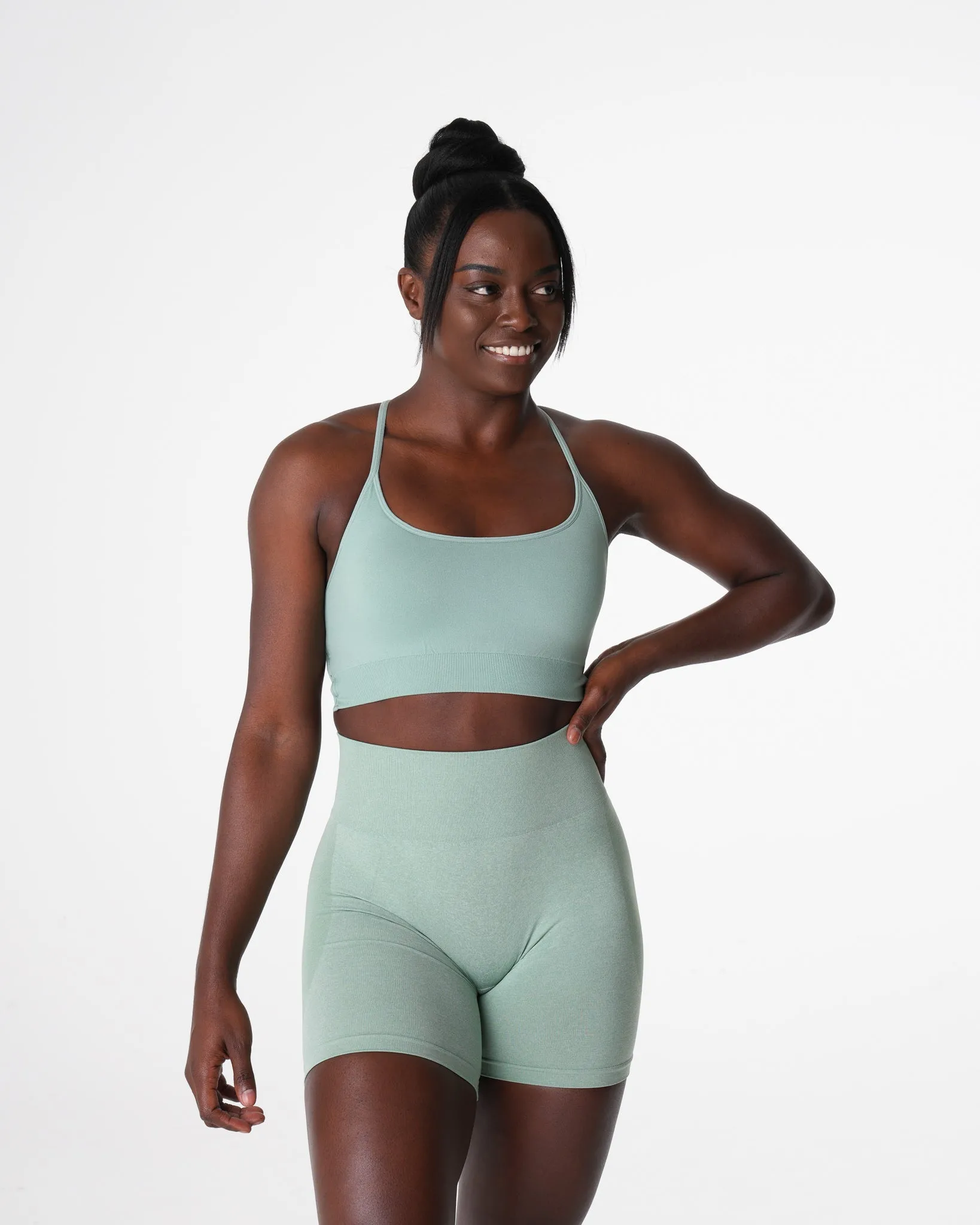 Sage Green Invincible Seamless Bra