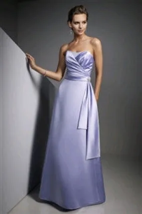 SALE Strapless Satin Gown Size 12 Style 605