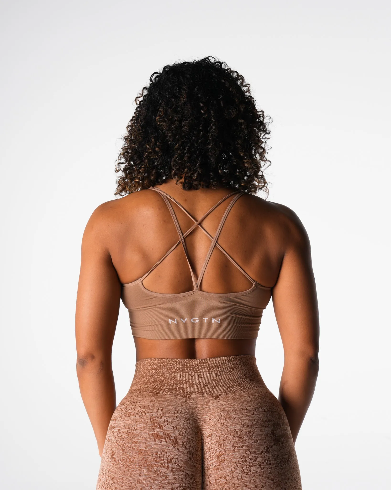 Sand Flourish Seamless Bra