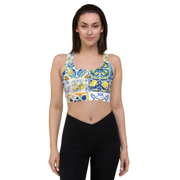 Sapori d'Amalfi Longline sports bra