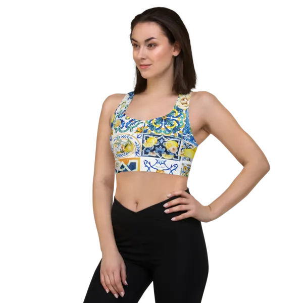 Sapori d'Amalfi Longline sports bra