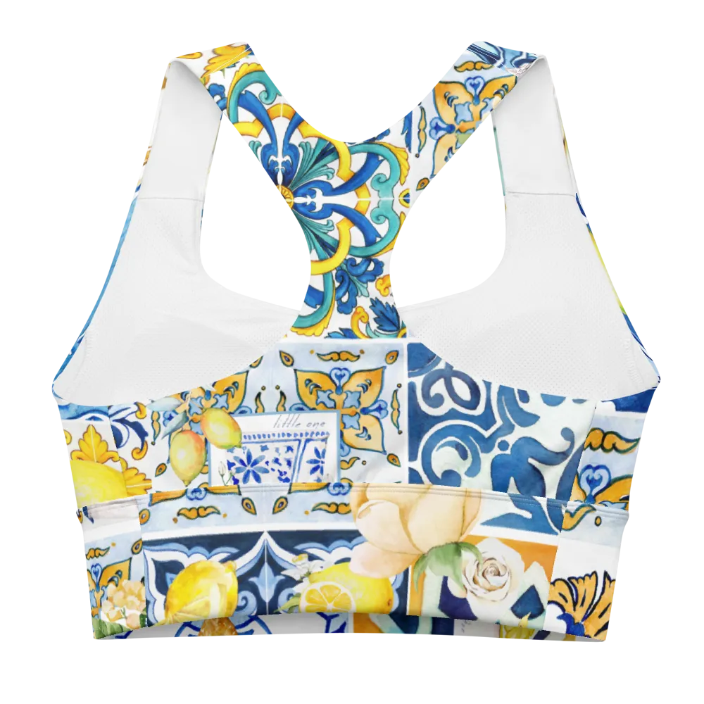 Sapori d'Amalfi Longline sports bra