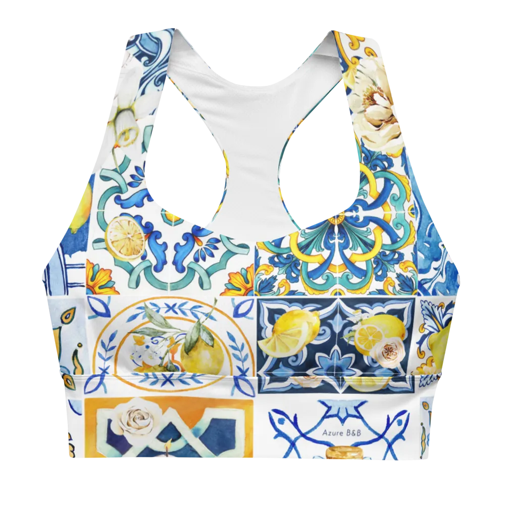 Sapori d'Amalfi Longline sports bra