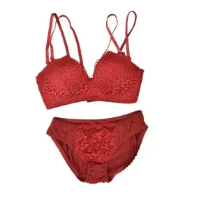 Seamless Lace Bra Panty Set