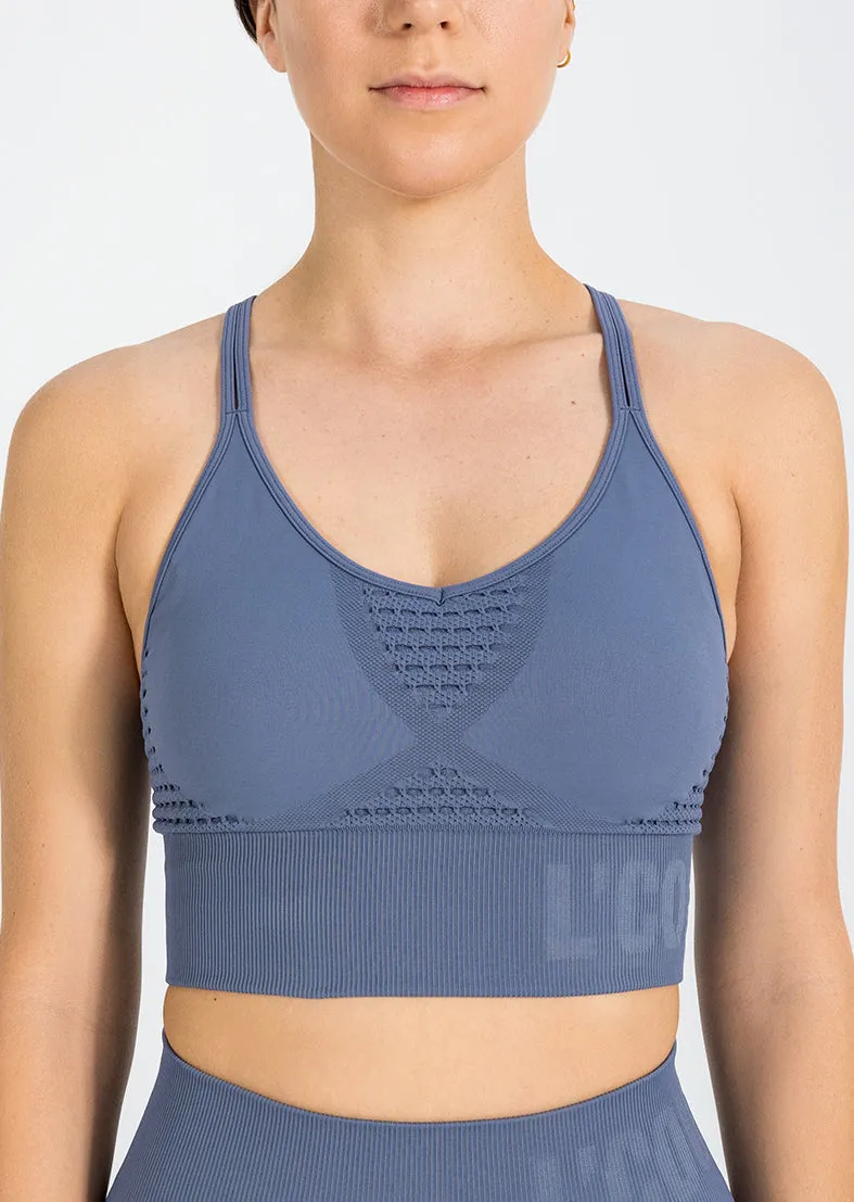 Serenity Seamless Bra Flint Blue Final Sale