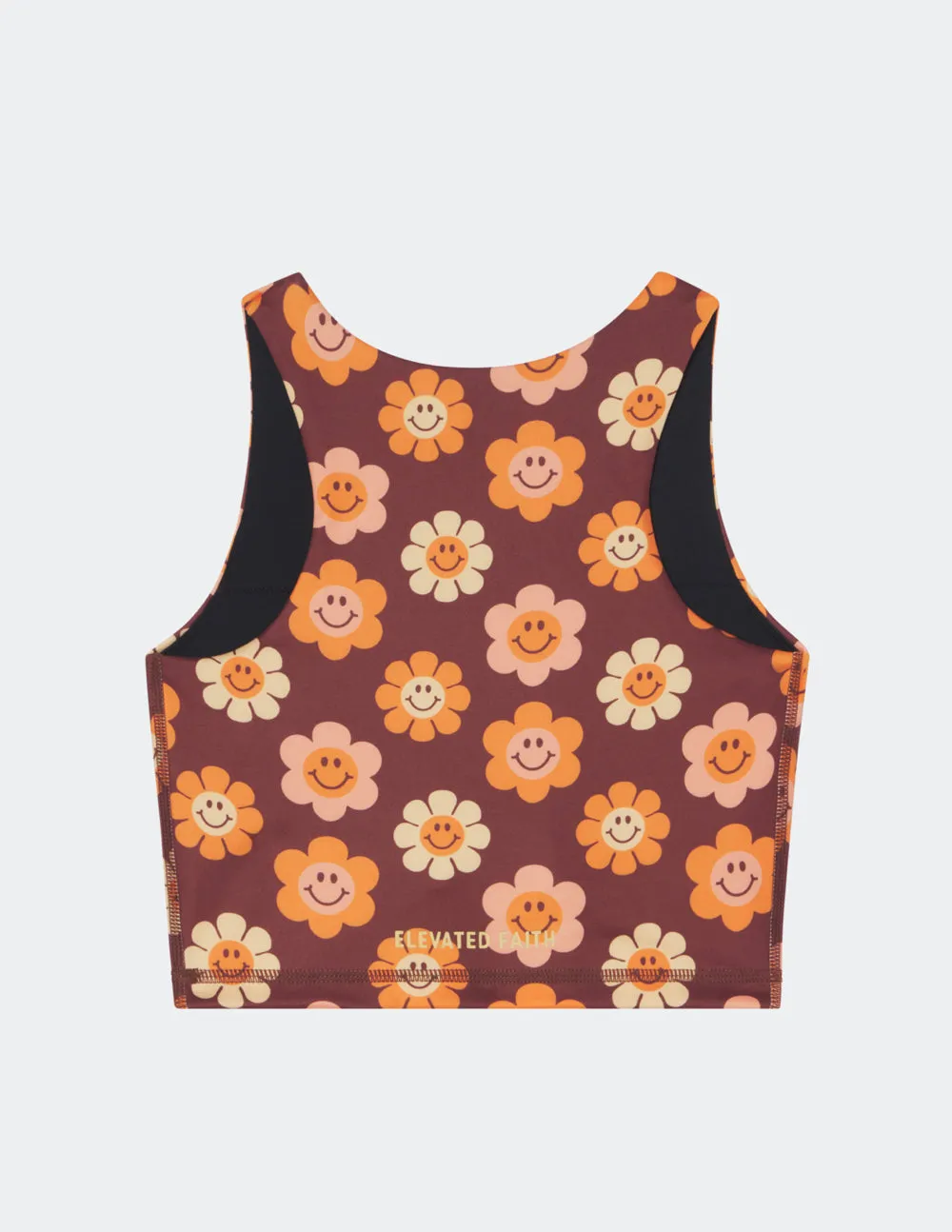 Smiley Flower Bra Tank