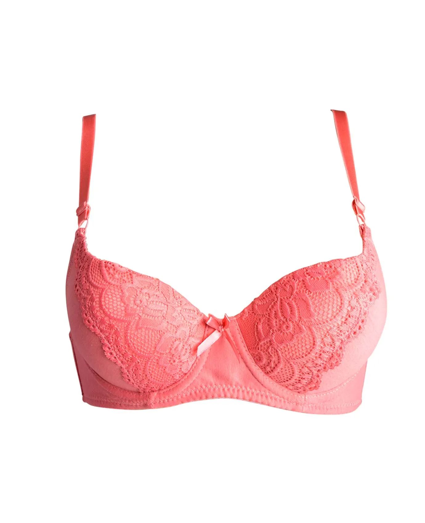 Sofra Cotton and Lace Bra