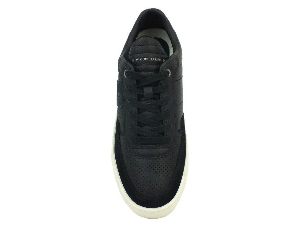 TOMMY H. Light Weight Material Mix Low Cut Black FM0FM01706