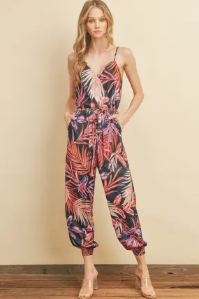 Tropical Jogger Jumpsuit